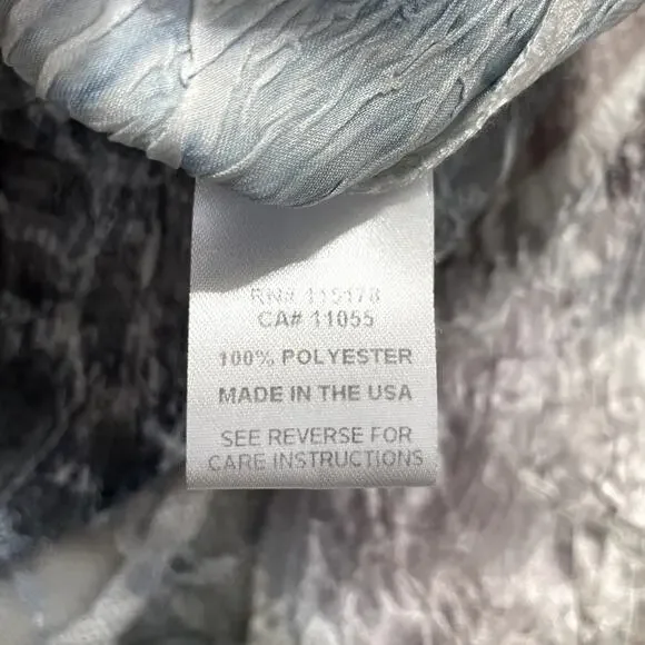 Komarov Satin Crinkle Stretch Floral Lace Maxi Dress Sz MP Whimsy Fairy Coquette - Picture 13 of 13